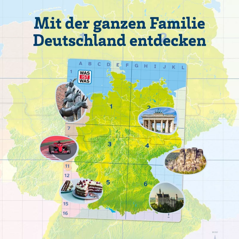 WAS IST WAS - Entdecke Germany, jogo de tabuleiro