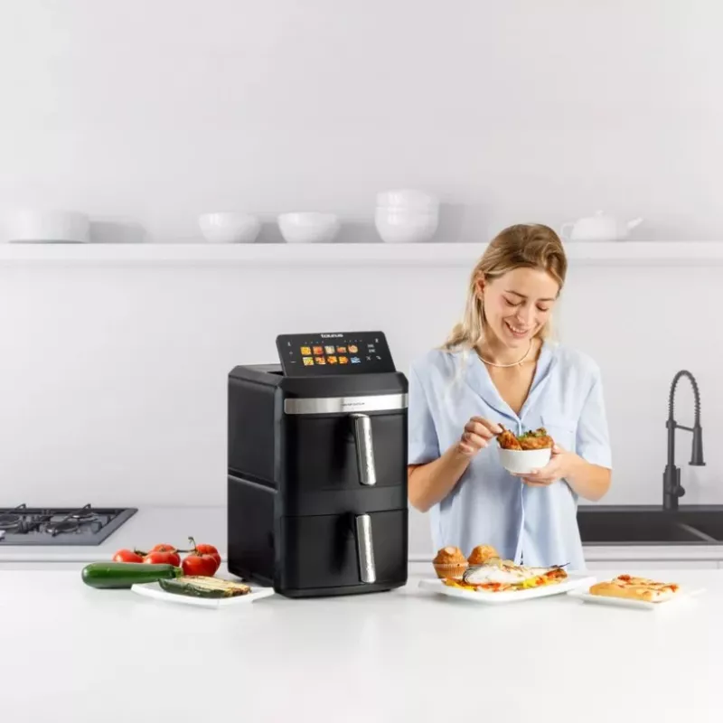Fritadeira sem óleo Taurus Air Duo Slim com dois cestos