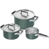 Conjunto de panelas ZWILLING PURE 1028857 — aço inoxidável, adequado para indução