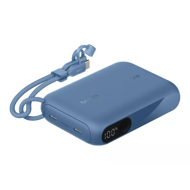 Powerbank Belkin BPB027HQBL 10000 mAh — azul, 2× conectores USB Type‑C