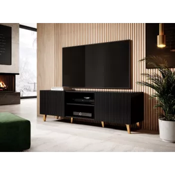 Móvel RTV Cama PAFOS 150x42x52 preto mate