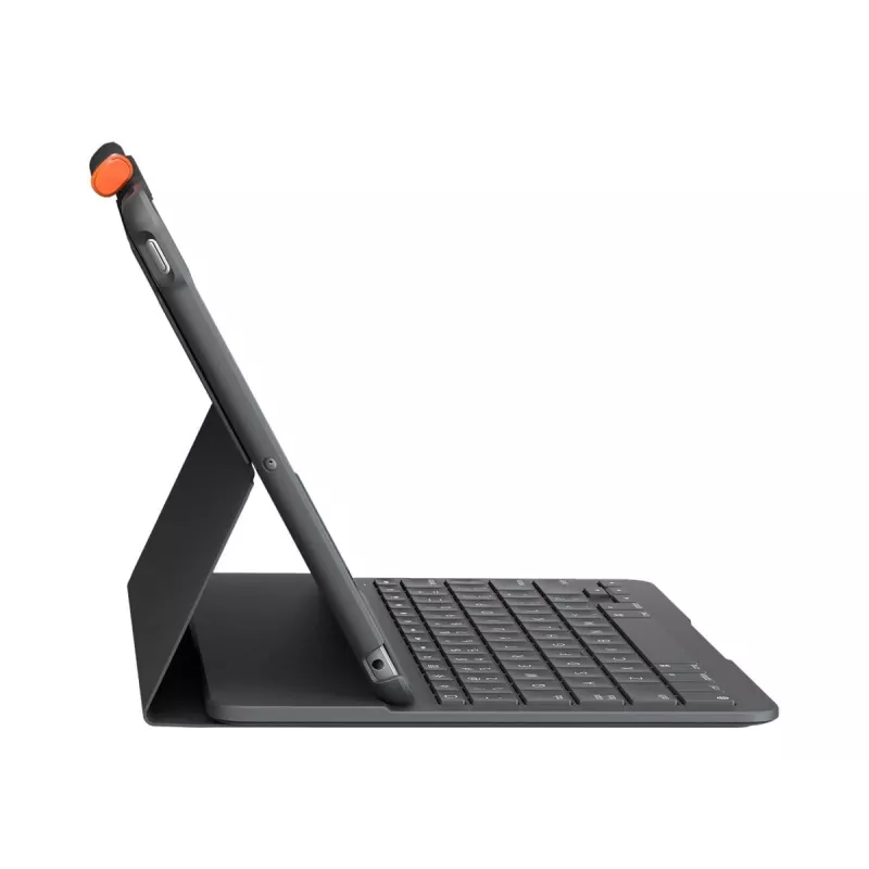 Logitech Teclado Folio fino QWERTY Dinamarquês Finlandês Norueguês Sueco Bluetooth Cinzento