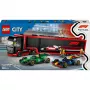 LEGO CITY 60445 F1 - Camião com carros RB20 e AMR24 F1