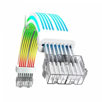Gamemax | Cabo de extensão para fonte de alimentação | VGA/CPU 2x8PIN-B | Branco