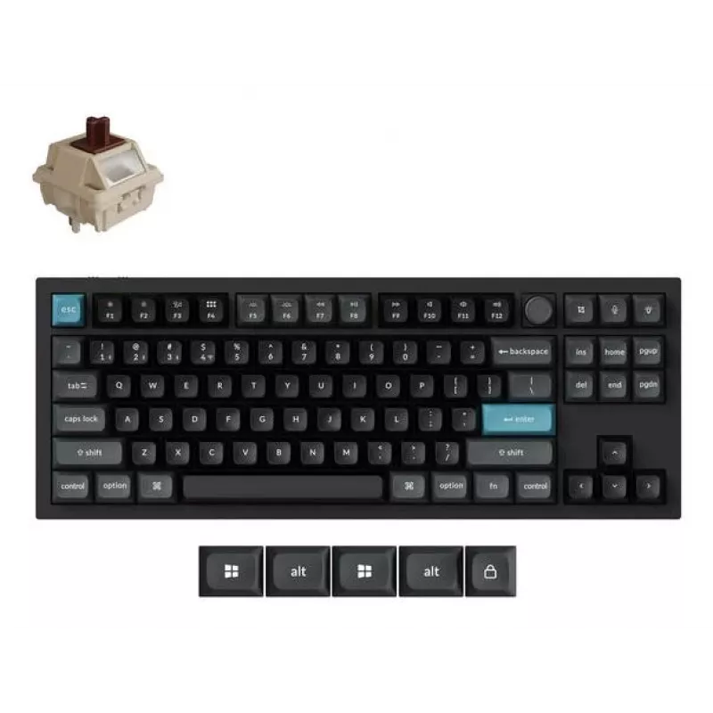 Teclado sem fios Q3 ULTRA/Preto Q3U-M3 Keychron