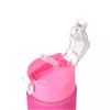 Garrafa de água motivacional Extralink 3W1 conjunto rosa-laranja 2000ML+900ML+300ML
