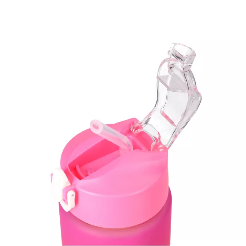 Garrafa de água motivacional Extralink 3W1 conjunto rosa-laranja 2000ML+900ML+300ML