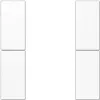 Placa de cobertura para interruptor de parede JUNG LS 502 TSA WW, branco, compatível com as séries LS 5072/5092/5178
