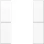 Placa de cobertura para interruptor de parede JUNG LS 502 TSA WW, branco, compatível com as séries LS 5072/5092/5178