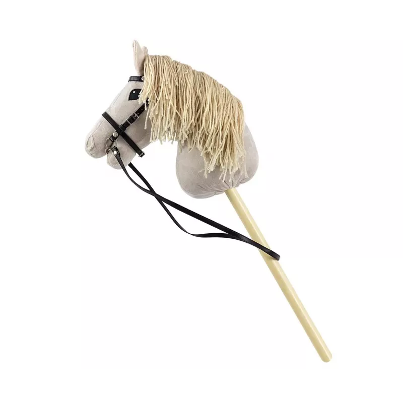 Cavalo de pau de peluche Milly Mally 6626 cinzento-claro – milly mally peluche, cavalo de pau para montar