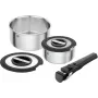 Conjunto de panelas ZWILLING Unlock 5 peças, aço inoxidável 18/10, modelo 1034435