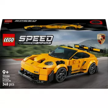 Brinquedo de construção LEGO Porsche 911 GT3 RS Speed Champions 77239 — escala 1:18, 348 peças, 9+ anos