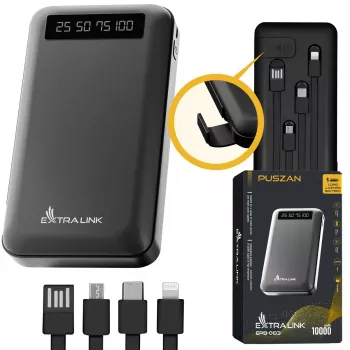 Carregador portátil Extralink Powerbank EPB-083 10000mAh