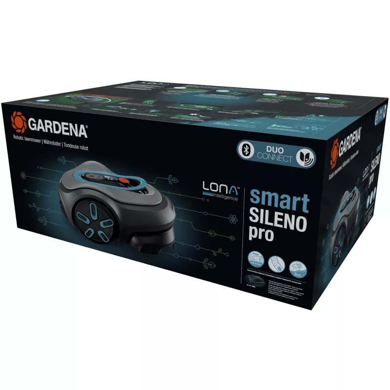 Robô corta-relvas Gardena smart SILENO pro bateria 600 m² 16 cm