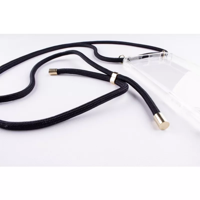 Colar para telefone Lookabe para iPhone 7/8 Plus — corrente dourada, bolsa preta