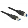Cabo USB DeLOCK 85065 USB 3.2 Gen 1 0,5 m USB A USB B preto