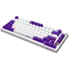 LORGAR KBP7075W, Teclado de gaming mecânico sem fios 75% Pro, branco, layout EN