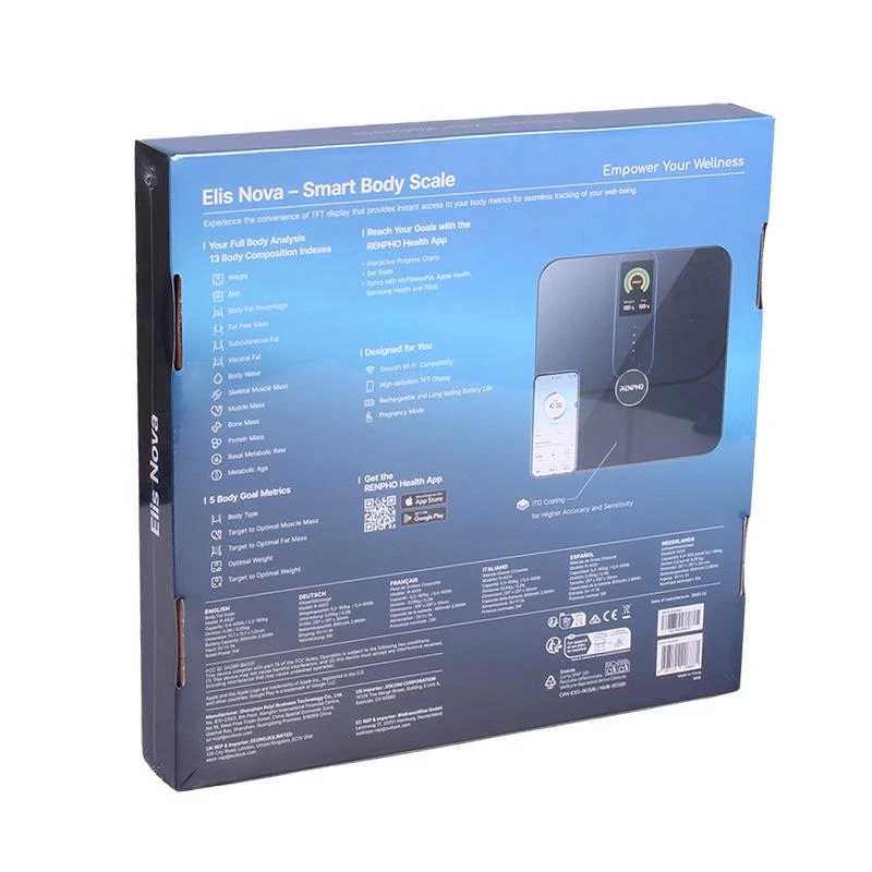 Renpho Balança Smart Body Analysis Elis Nova preta PEU-R-A031 PEURA031 (PEU-R-A031)