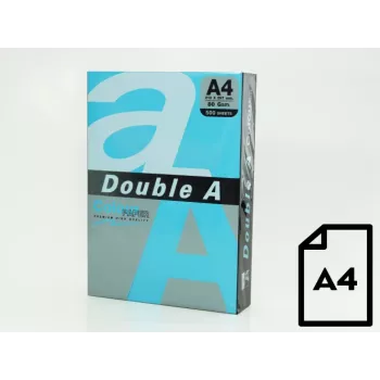 Papel colorido Double A, 80g, A4, 500 folhas, azul-escuro