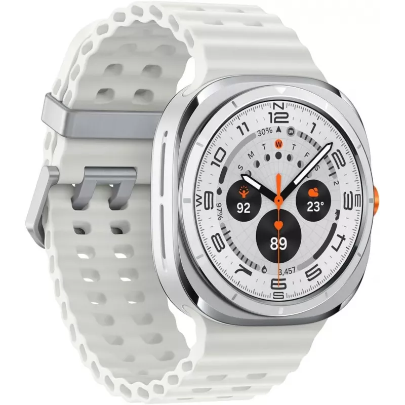 Smartwatch Samsung Galaxy Watch Ultra 47 mm Titanium White — AMOLED 1,5 polegadas, 4G, 64 GB, 590 mAh