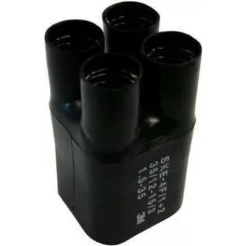 3M SKE 4F/3+4, tubo termorretrátil, preto, 5,7 cm, 1 unid., 120 °C
