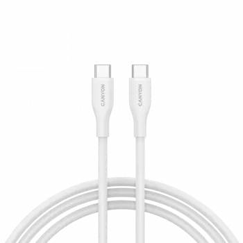 Cabo CANYON CC60SC10 C-C 60W 1m silicone branco