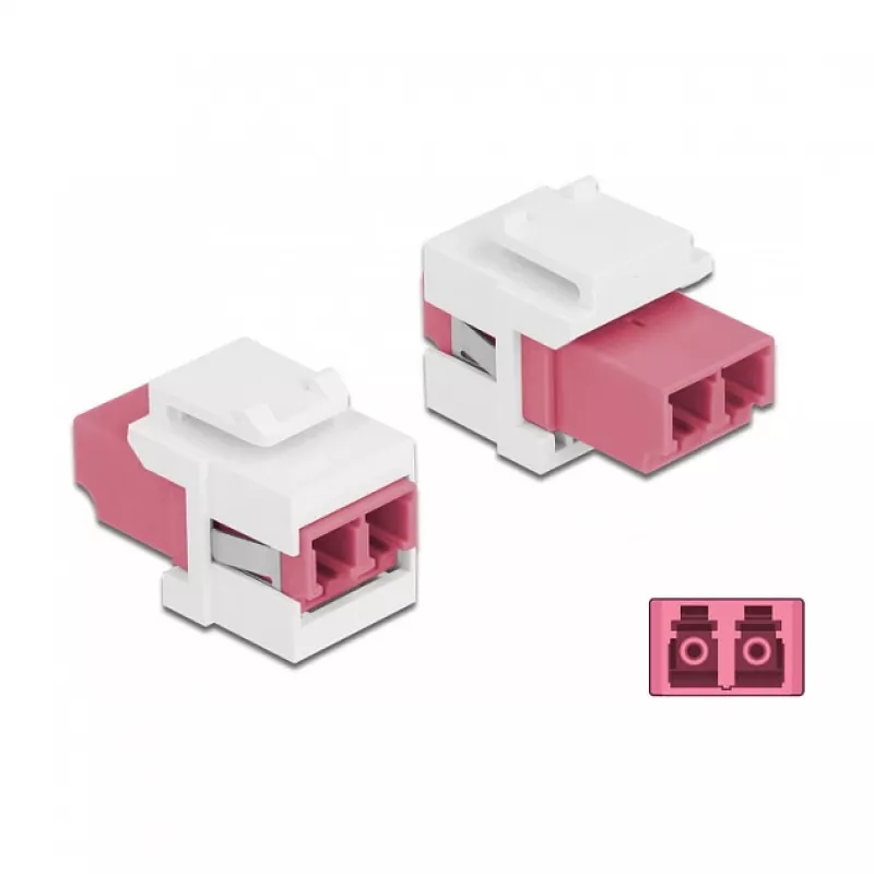Módulo Keystone LC Duplex conector fêmea para LC Duplex conector fêmea DeLOCK 86818