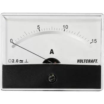 Medidor de painel Voltcraft AM-86X65/15A/DC AM-86X65/15A/DC 15 A galvanómetro (AM-86X65/15A/DC)