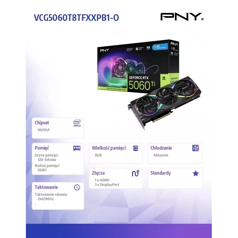 Placa gráfica GeForce RTX 5060 Ti 8 GB GDDR7