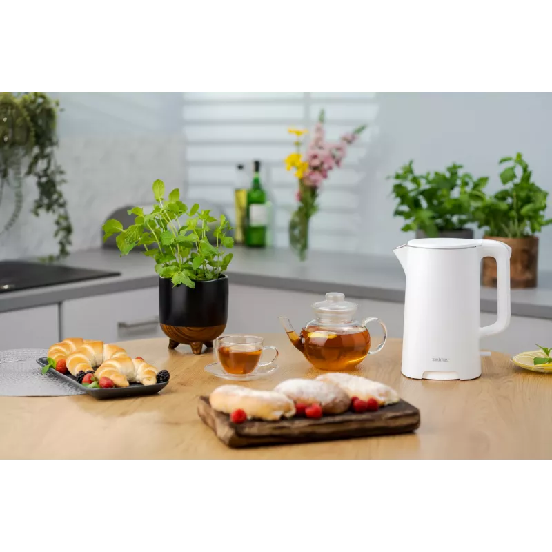 Chaleira elétrica Zelmer 1,7 L 2200 W prateado