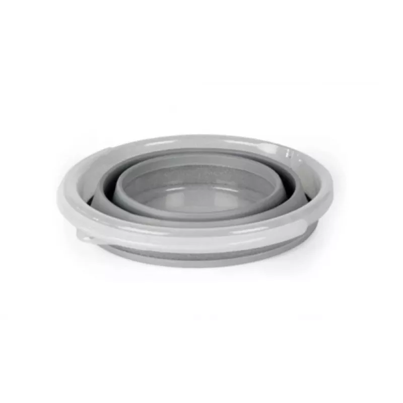Balde dobrável Beldray LA084354GRYBEU7 10 L, corpo em silicone dobrável, design com brilho