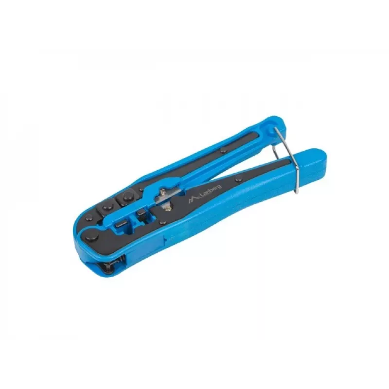 Lanberg NT-0202 Ferramenta de crimpagem para RJ45/RJ12/RJ11, preto/azul