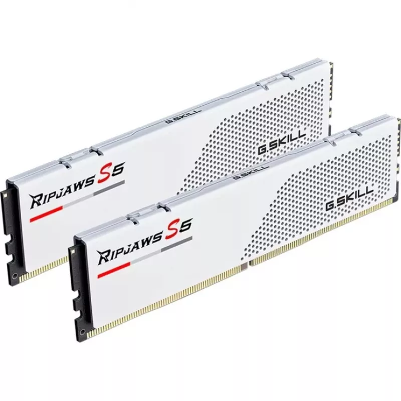 DIMM 32 GB DDR5-6000, memória branca, F5-6000J2836G16GX2-RS5W, Ripjaws S5, INTEL XMP