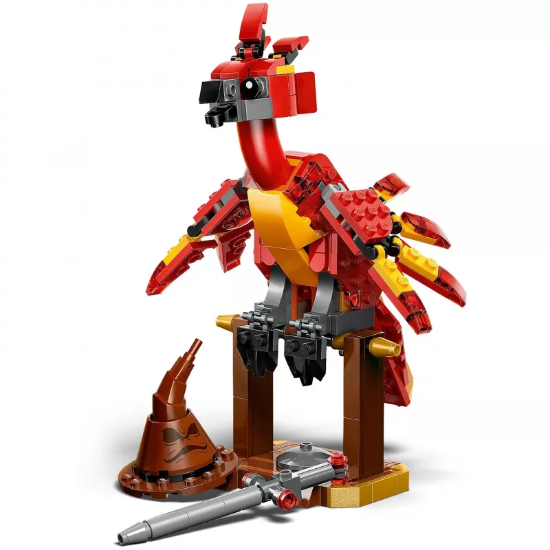 LEGO Fawkes construível – modelo Fénix de Dumbledore 76448, 299 peças, 160 mm de altura, idade 8+
