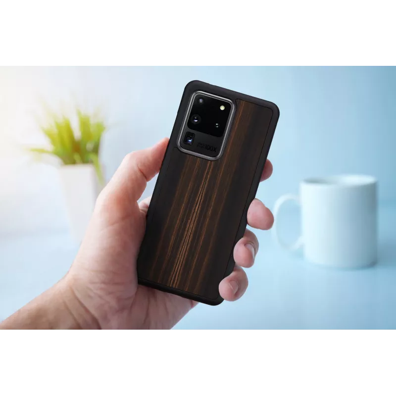 Capa para telemóvel Man and Wood Galaxy S20 Ultra ébano preto — capa protetora para smartphone