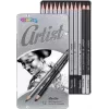 Conjunto de desenho Colorino 80118PTR – 12 lápis de esboço e acessórios