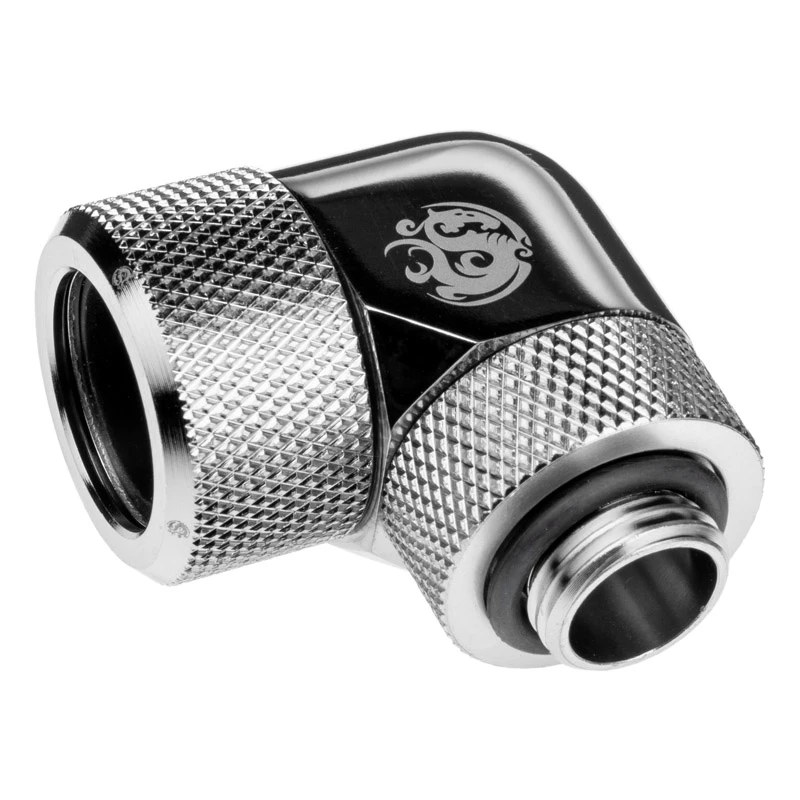 Tubo para refrigeração líquida de computador BitsPower BP-E90RMLA16, latão, 16 mm diâmetro, prateado