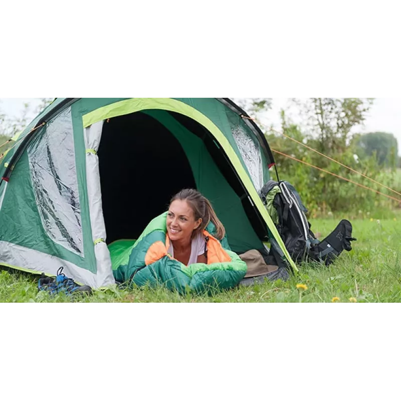 Tenda de cúpula/iglu COLEMAN Kobuk Valley 4 Plus — 4 pessoas, estrutura rígida, verde