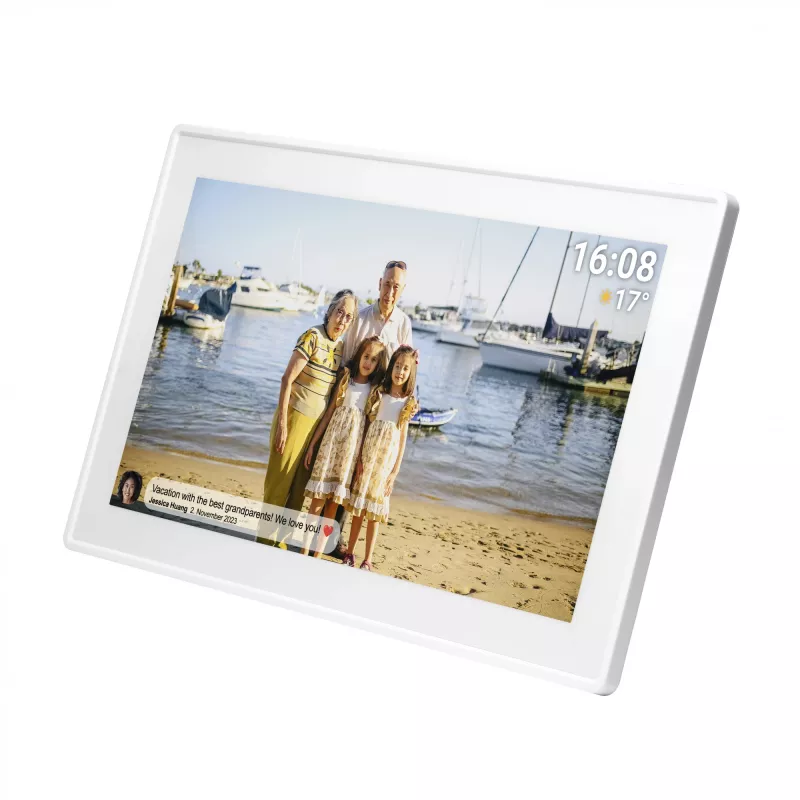 Denver PFF-1515W moldura digital branco 39,6 cm (15,6 polegadas) ecrã tátil Wi-Fi