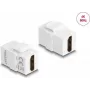 Módulo Keystone DeLOCK conector fêmea HDMI para conector fêmea HDMI branco