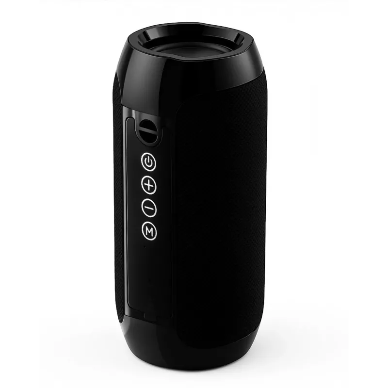 Altifalante estéreo Bluetooth portátil SQUEAK SQ1008 — 14W RMS, Bluetooth 5.3, 1200 mAh, IPX4, FM, LED, AUX, USB