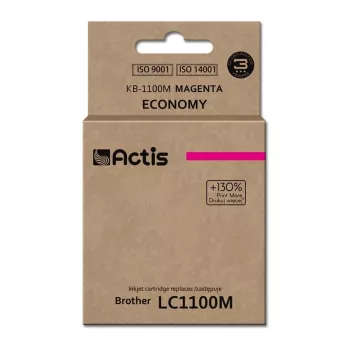 Tinta Actis KB-1100M (substituto do Brother LC1100M/980M; Standard; 19 ml; magenta)