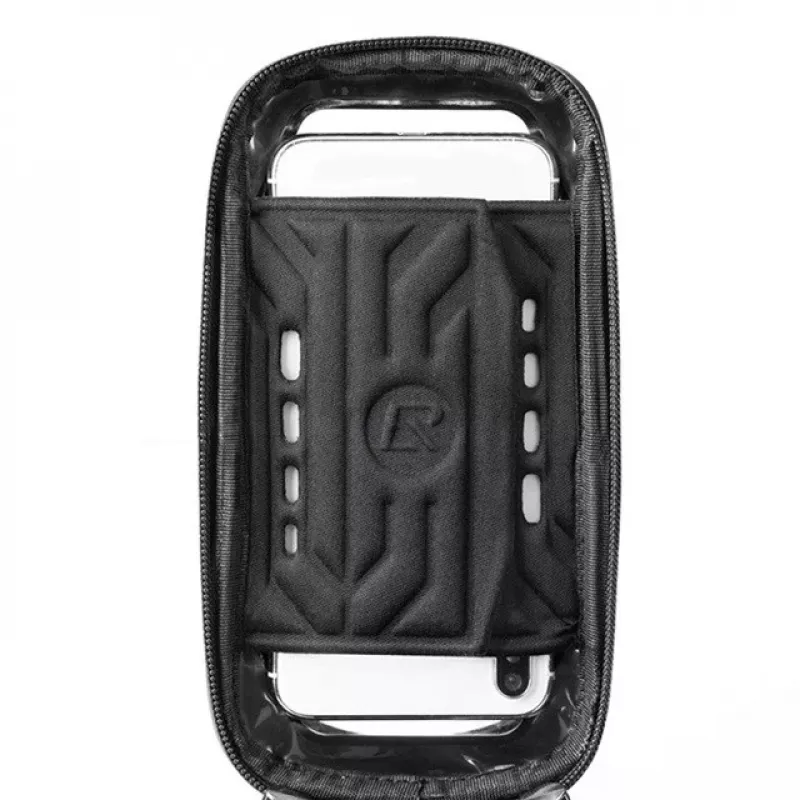 Rockbros B68 Bolsa de quadro de bicicleta com bolso para telemóvel 1,7 l preta