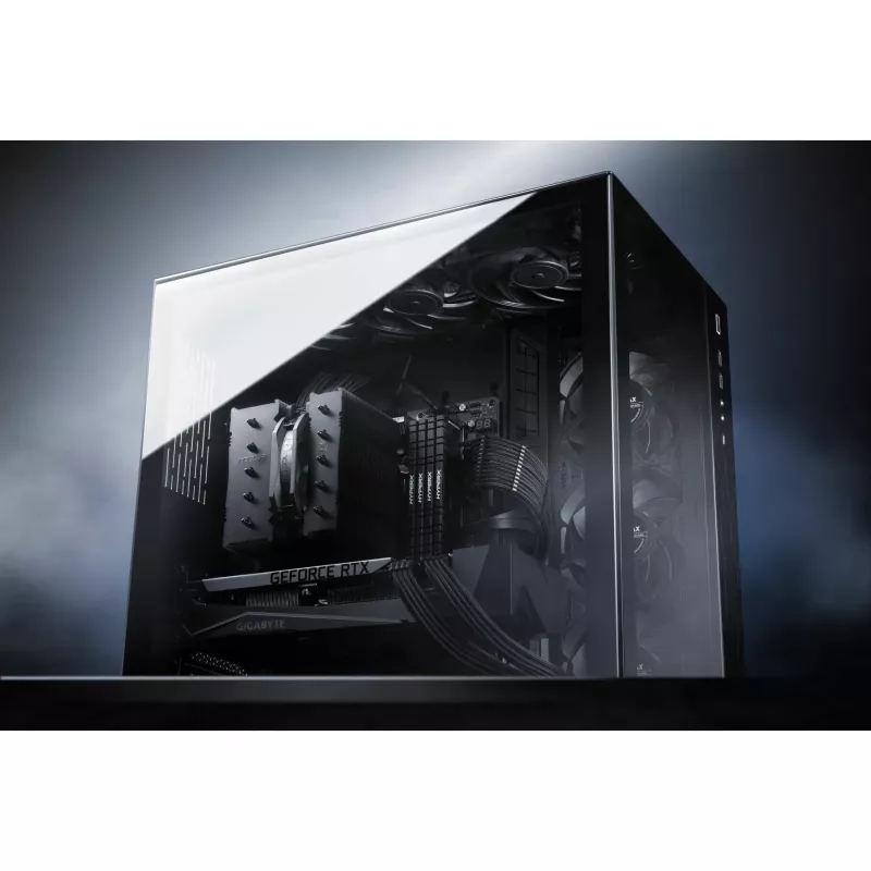 Noctua NH-D12L chromax.black cooler de CPU a ar, 120 mm, alumínio, preto, 450–2000 RPM, 22,6 dBA