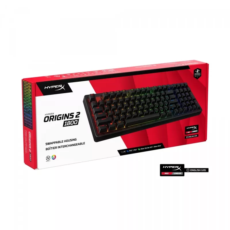 HyperX Origins 2 1800 Teclado preto