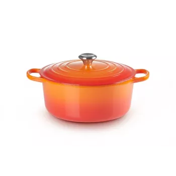 Le Creuset 21177280902430 6,7 L panela redonda laranja, vermelho