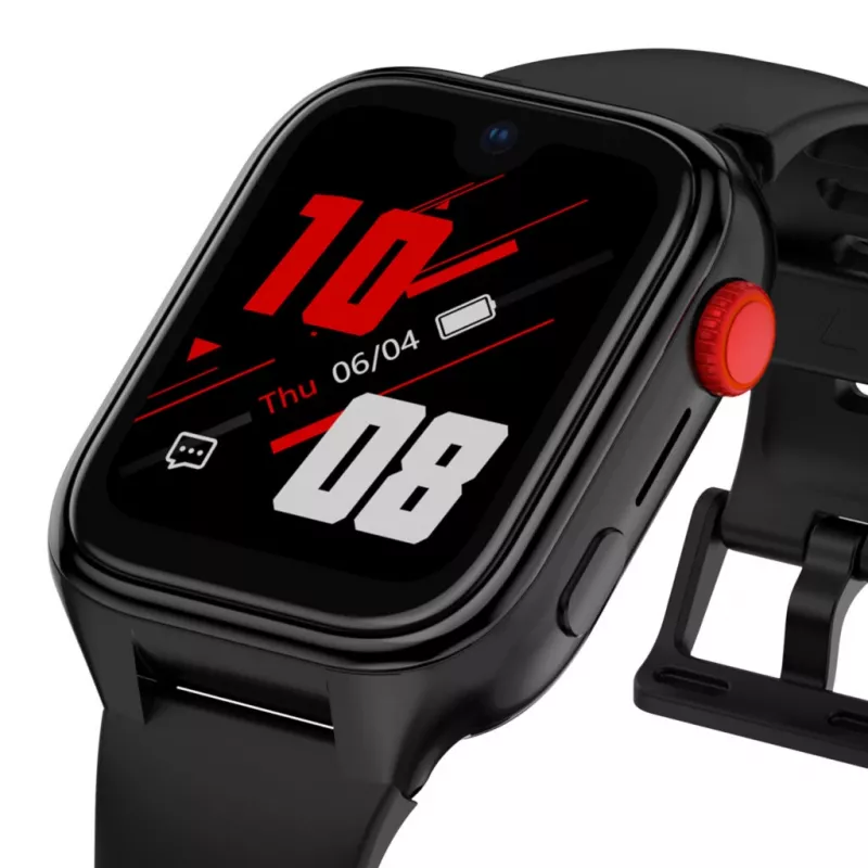 Smartwatch Stelio ST-SWJ102-BK Junior Pro AI 4G preto – wearable para crianças com conectividade 4G