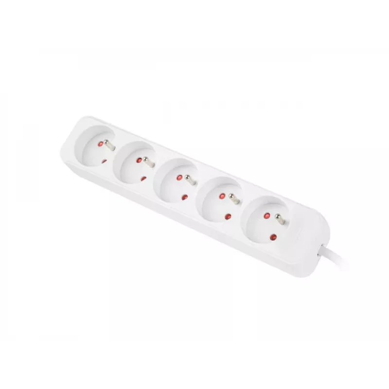 LANBERG PS0-05E-0150-W 1,5 m Branco 5 tomadas 230V Cabo de extensão Lanter de cobre maciço