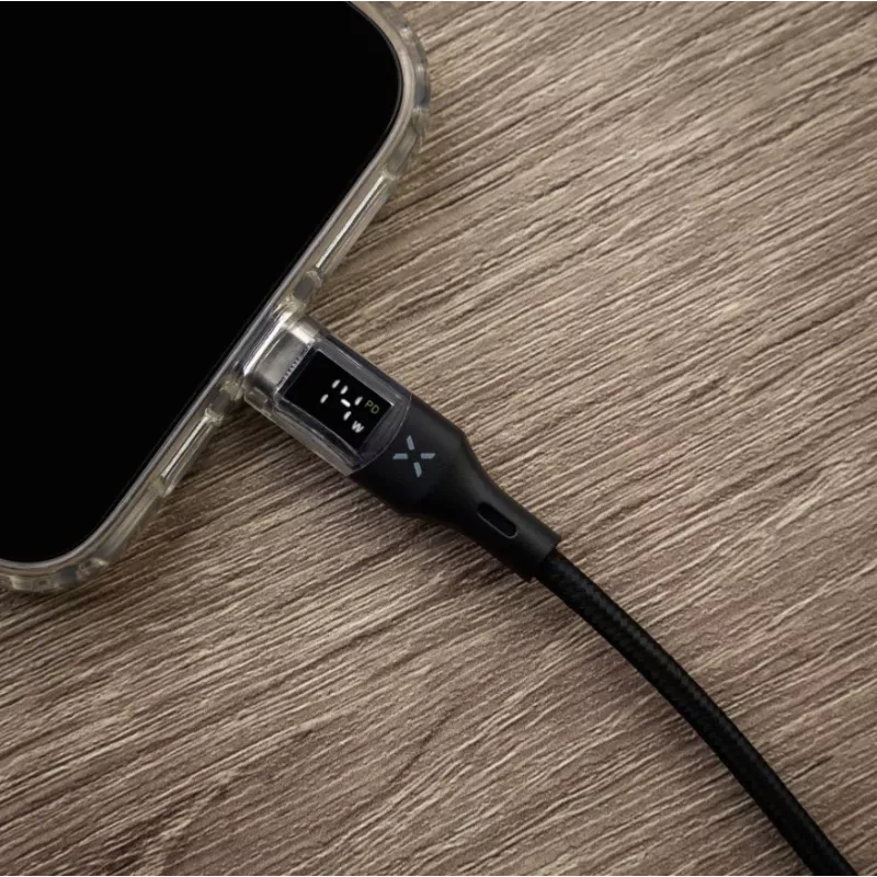 Cabo USB-C/USB-C com display FIXED, suporte PD, 2m, USB 2.0, 100W | FIXDD-CC2-BK