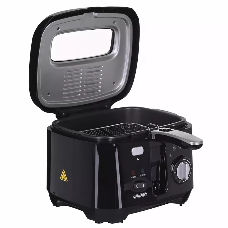 Fritadeira Mesko Home MS 4908 single 2,5 L 1800 W preta cinzenta